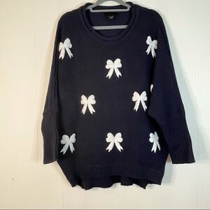 Lumiere Dolman Sleeve Bow Sweater M